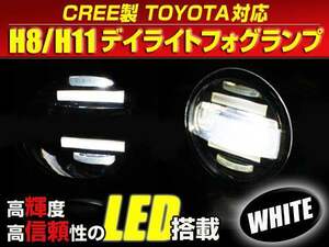 CREE 70系ヴォクシー後期 H11 デイライトフォグランプユニット白