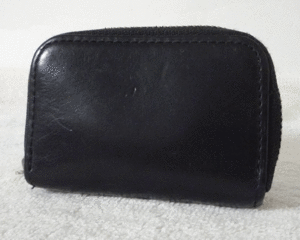  Tomorrowland TOMORROWLAND leather black black change purse . coin case 