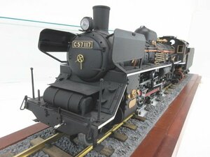 XJ494■C57117 蒸気機関車 ディアコスチーニ 完成品 / ディスプレイ【引取限定】現状渡し