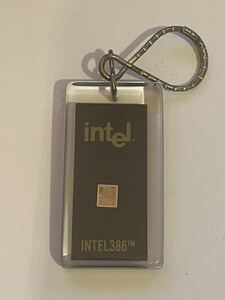 intel インテル i386 i486 キーホルダー