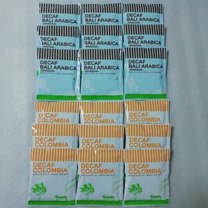 2種類18袋 コロンビア バリアラビカ 辻本珈琲 デカフェ カフェインレスコーヒー ドリップコーヒー