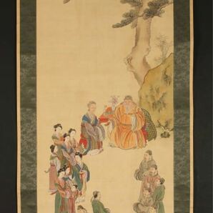 本日特別価格　H043 雪堂　郭子儀図 中国画 唐朝に仕えた軍人 政治家 中国画 掛軸 中国美術 肉筆 