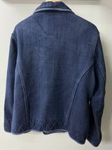 定価以下 ( L ) Porter Classic KENDO RIDERS JACKET INDIGO BLUE ポータークラシック ケンドー ダブル ライダース 剣道 刺し子 SASHIKO PC_画像7