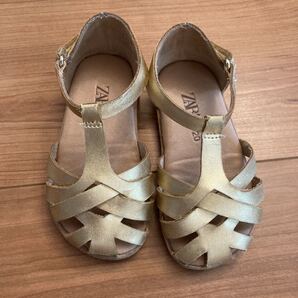 サンダル ゴールド メタリック ZARA Baby