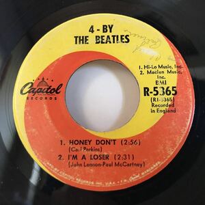 レア！ US 4曲入りEP ●4 BY THE BEATLES (US Capitol R-5365) 盤のみ