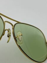 レイバン ボシュロム製　ビンテージ　サングラス Aviator Change Green B&L USA ティアドロップ _画像8