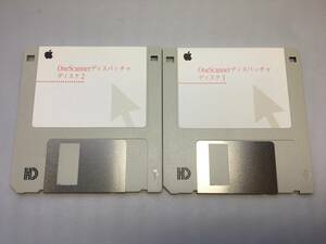 l【ジャンク】Apple OneScanner ディスパッチャディスク1・2 フロッピーディスク２枚セット J690-3082-A J690-3083-A ①