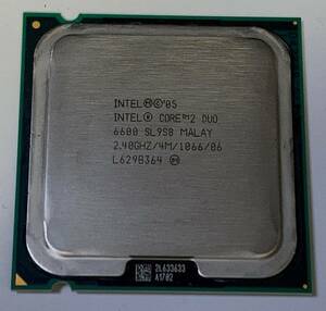 Intel Core2 Duo E6600 2.4GHz動作確認済み