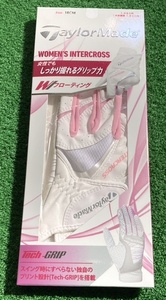 新品未使用品　テーラーメイド　左手用(右打ち) レディース　グローブ　ピンク　シルバー　レッド　18cmの商品画像