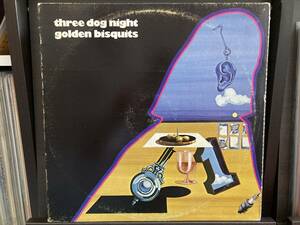 【LP】THREE DOG NIGHT ☆ Golden Bisquits 71年 US Dunhill アナログ ベスト盤 特殊ジャケット Out In The Country Eli's Coming One 良音