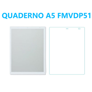 QUADERNO A5 FMVDP51強化ガラスフィルム 2.5Dラウンドエッジ加工 自動吸着 指紋防止飛散防止気泡防止 疎油性疎水性 貼り直し可高硬度9H高透