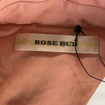 送料込/定8700円タグ付き未使用★ROSE BUD★長袖シャツ/ブラウス【1/レディースS/薄オレンジ】ローズバッド◆BF573_画像5