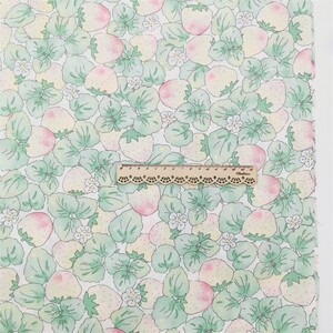 生地 約160×100cm はぎれ 布 いちご ワイド幅 9