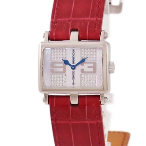 [Гарантия 3 года] Женские часы Roger Dubuis Two Match T22 86 0 ND2 / 46, 53 K18WG с твердым корпусом и квадратным кварцевым бриллиантом, Брендовые часы, Линия, Роже Дюбюи
