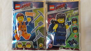 新品・未開封 LEGO レゴ The LEGO Movie２レゴムービー２ EMMET エメット ＆ REX レックス ２ｘ小袋セット! フィギュア 雑誌付録品　海外発