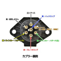 配線 キット ヒッチメンバー 7芯 7ピン 丸形コネクター 牽引車側用_画像9