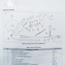 ハーレー.ソフテイル純正オプション.プレミアムエアホーン取り付け専用ブラケット.ハーネス.インストールキット_画像6