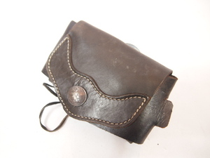  all-purpose ETC bag _ crack none part real leather / Harley / dragster / Steed / Balkan 