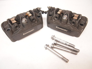ZX-10R original brake caliper _ crack none mainte to.108mm pitch /mo knob lock /ZXT00W