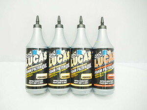 new goods!LUCAS. height performance foam filter oil 4 pcs set.946ml. low ... low . times 