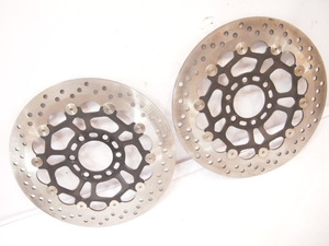  Moto Guzzi series original brake disk 2 point _ remainder thickness 3.8mm grinding to maintenance. sport / blur -ba