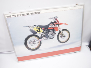 KTM/520SXS壁掛けポスター_コレクション/ガレージ/オフロード/バイク/オートバイ