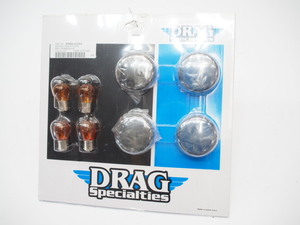 未使用DRAG製ハーレー_スモーク_ブラック_ウインカーレンズ_ドラッグスペシャリティーズ_ダイナ_ソフテイル_スポーツスター69304-02