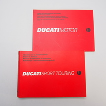 即決.送料無料/DUCATI.ドカティ.ドゥカティ.SPORT.TOURING伊英仏独語.スポーツツーリング使用説明書.取扱説明書.メンテナンス.配線図あり_画像1