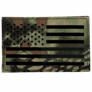 TMC Large US Flag Infrared パッチ (やや大型) マンドレイク 迷彩