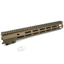 IRON AIRSOFT Geisseie MK16タイプ M-LOKハンドガード 13.5インチ GBB用 デザートカラー[1810C]_画像1