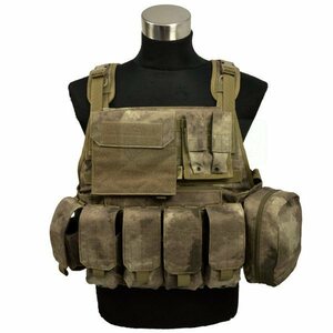 Flyye MOLLE Style PC Plate Carrier with Pouch Set A-TACS