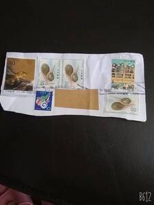 両国橋渡の図と自然保護シリーズ 剣尾類 50円×3枚と切手趣味週間 龍虎図 橋本雅邦 80円 と年玉郵便切手昭和51年 たつぐるま 6枚セット