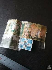 水仙の釘隠し」 10円切手昭和50年1975年 と切手趣味週間花鳥図と龍虎図屏風　近代洋風建築シリーズ】1982.6.12 旧岩崎家住宅 60円