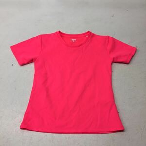  free shipping *IGNIOignio* short sleeves T-shirt tops neon pink * Kids child 120* sport wear #40423sj156