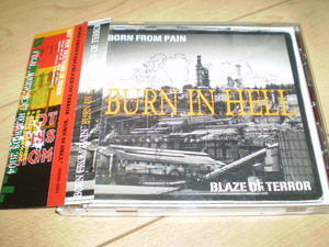 ○超レア国内帯付!BORN FROM PAIN vs BLAZE OF TERROR / Burn In Hell*メタルコアメロデスデスメタルスラッシュ