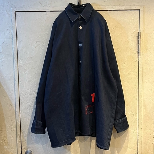 RAF SIMONS ラフ シモンズ 182-248 18AW デニムシャツ S【代官山K4】
