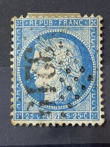 フランス切手★1874年　セレス25センティーム　200カ国・地域出品中