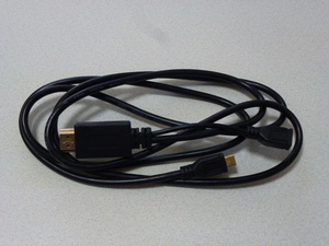 送料無料 1.5m マイクロ Micro USB Type B オス メス HDMI 変換 アダプター 中古 使用頻度少ない