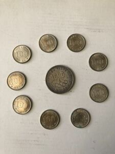 記念硬貨　東京オリンピック1964年　千円　百円コイン（10枚）