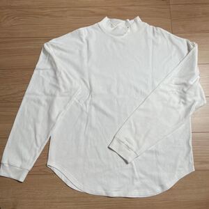 Casper Jone 白 ハイネック 長袖Tシャツ メンズ