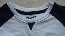 DKNY Jeans 子供用 半袖 ラグランTシャツ 白/紺 4(110) %off ディー・ケー・エヌ・ワイ 半袖 ラグラン Tシャツ レターパックライト_画像3