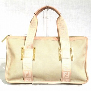 Fendi Bag Pink Beige Boston Bag Ladies ☆ 0344, Fendi, Bag, bag, Handbag