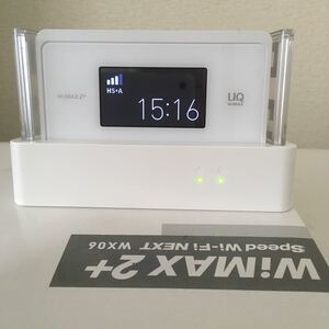WiMAX2+ WX06 & 専用クレードル
