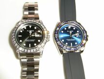 ◆高級腕時計　お買い得な2本セット　ブリンブリン◆パヴェ　宝飾腕時計◆美しいかがやき◆スポーティー　エレガント◆_画像2