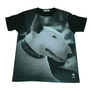 ブルテリア ペット 犬 かわいい アニマル イヌ 動物 ストリート系 デザインTシャツ おもしろTシャツ メンズ 半袖★M704M