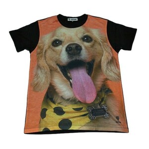 ゴールデンレトリバー 犬 動物 ドッグ 人気 ペット ストリート系 デザインTシャツ おもしろTシャツ メンズ 半袖★M373L