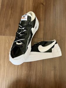 ブレーザー LOW×sacai Black Patent Leather ナイキ サカイ ブレーザー LOW NIKE sacai ブラック 26.5cm