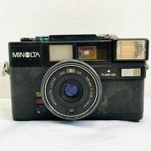 5084　MINOLTA　ミノルタ　HI-MATIC SD2　38mm　1：2.8　フィルムカメラ　コンパクトカメラ　ブラックボディ