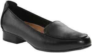 Clarks Clarks 26cm E кожа черный чёрный low каблук Classic туфли-лодочки Flat Loafer ботинки сандалии 642