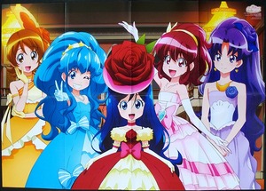 ハピネスチャージプリキュア 特大ポスター 大森ゆうこ キュアハニー 白雪ひめ プリンセス 愛乃めぐみ ラブリー 氷川いおな フォーチュン